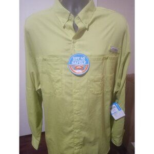 New Columbia Tamiami II Shirt Mens XL PFG Long Sleeve Fishing UPF 40 Omni-Wick